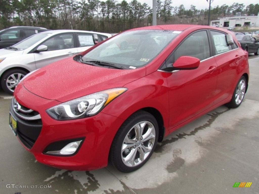 2013 Elantra GT - Volcanic Red / Beige photo #2