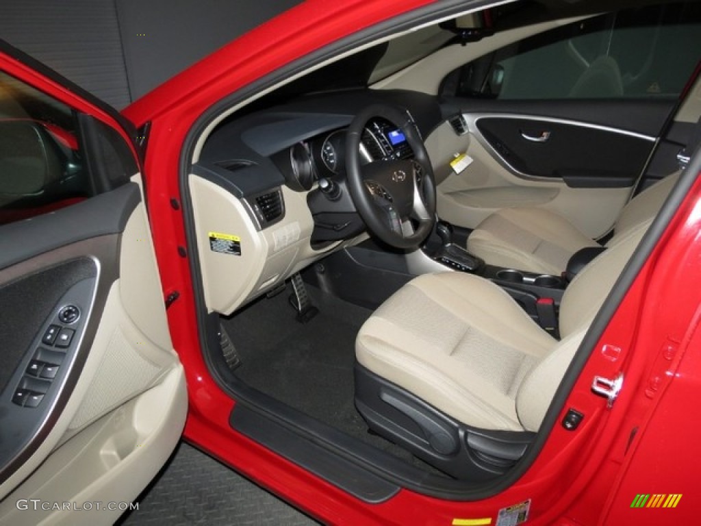 Beige Interior 2013 Hyundai Elantra GT Photo #78418838
