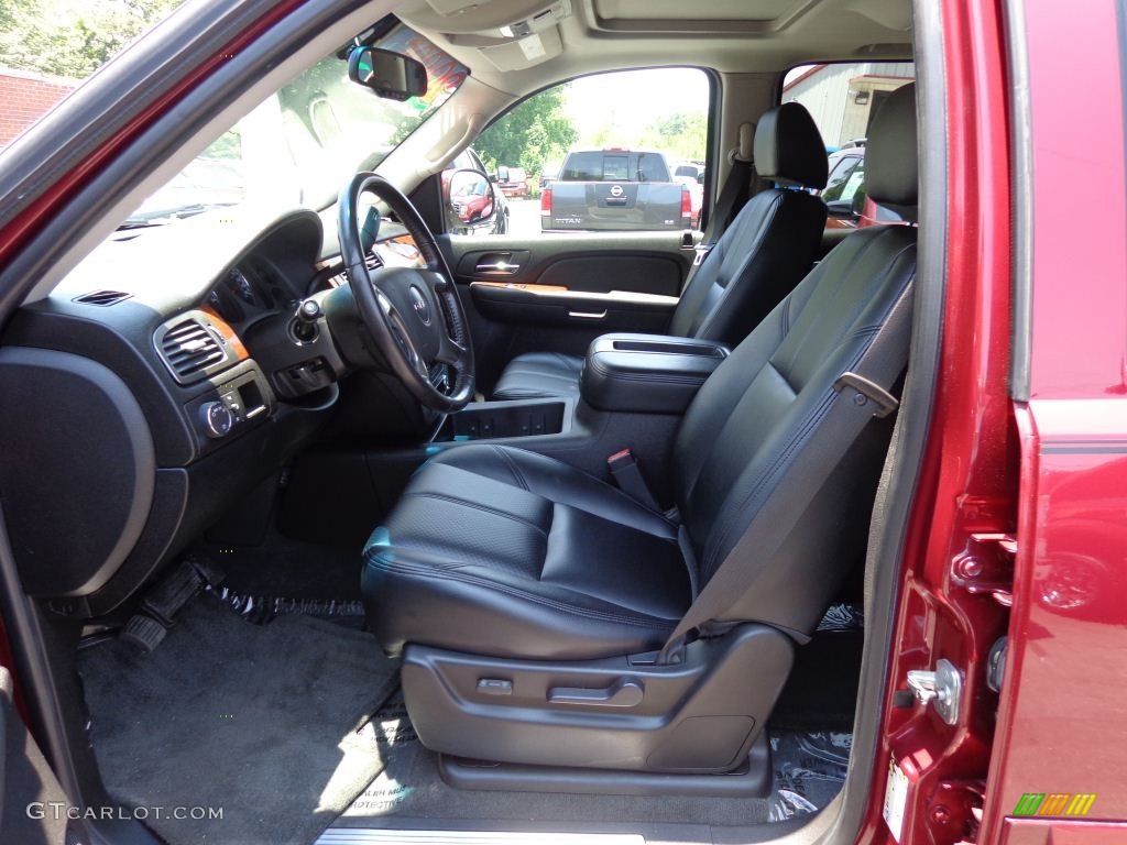 Ebony Black Interior 2007 GMC Yukon SLT Photo #78419019