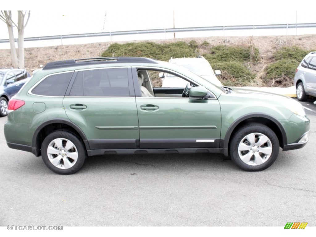 2012 Outback 2.5i Premium - Cypress Green Pearl / Warm Ivory photo #4