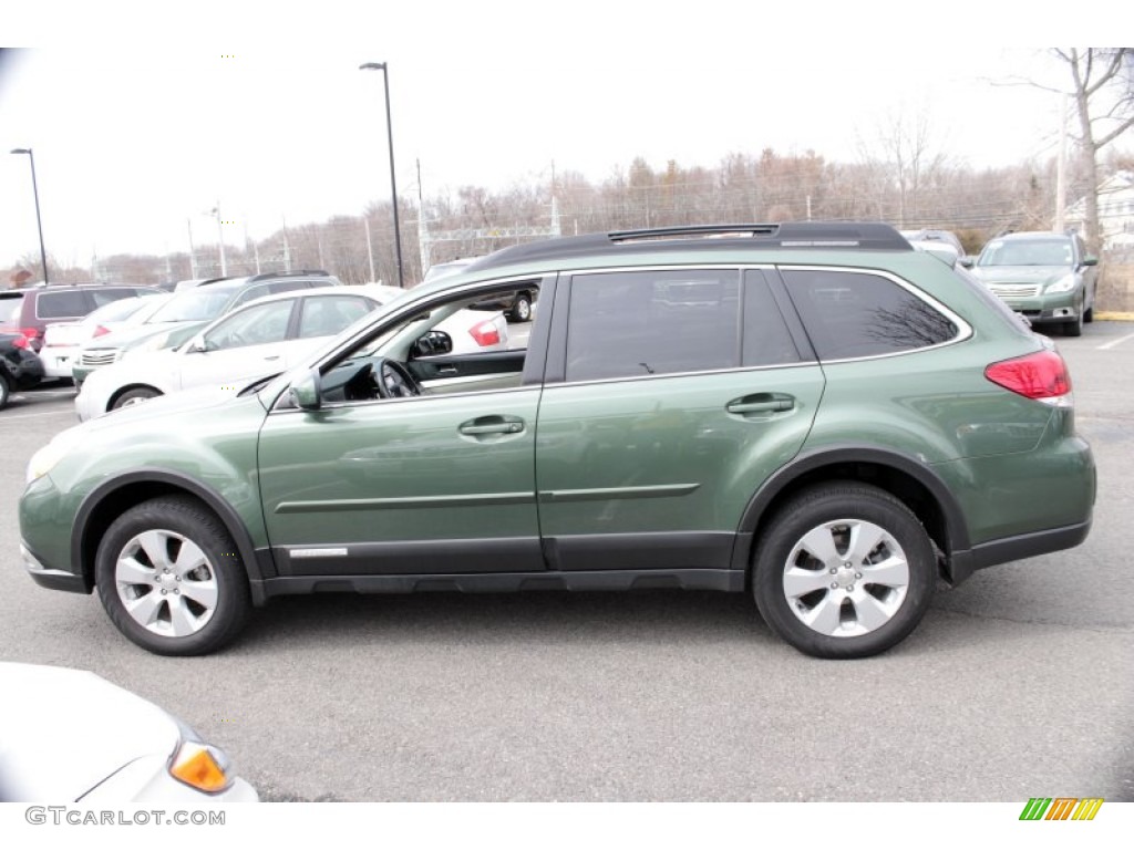 2012 Outback 2.5i Premium - Cypress Green Pearl / Warm Ivory photo #11