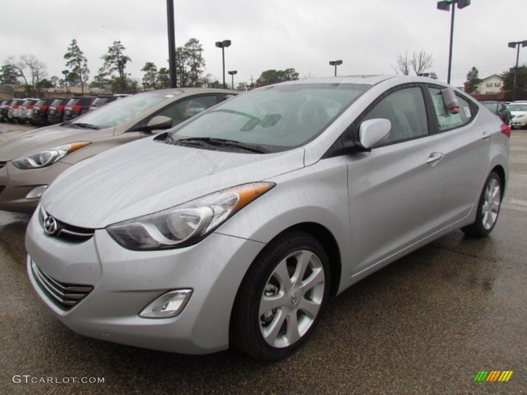 2013 Elantra Limited - Silver / Black photo #2
