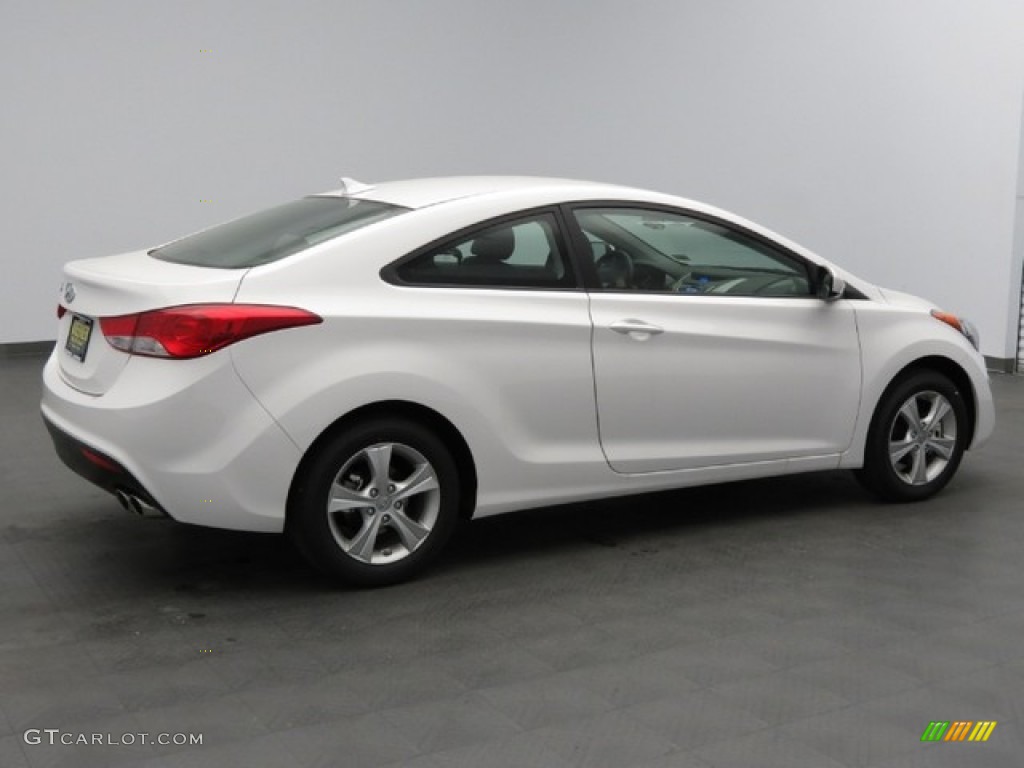 2013 Elantra Coupe GS - Monaco White / Gray photo #3