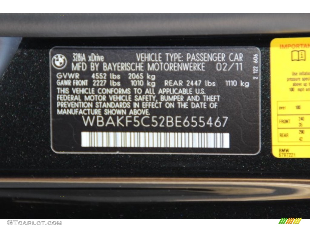 2011 3 Series 328i xDrive Coupe - Black Sapphire Metallic / Saddle Brown Dakota Leather photo #32
