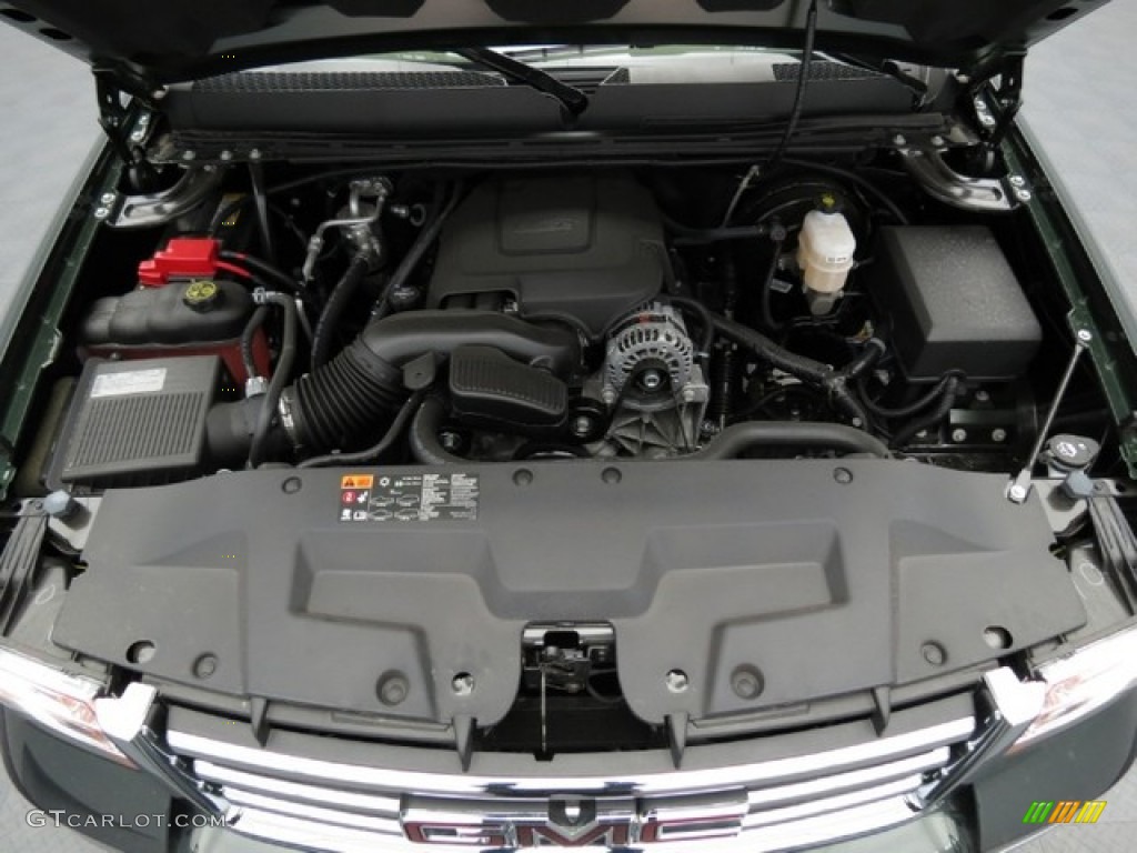 2013 Sierra 1500 SLE Crew Cab 4x4 - Mineral Green Metallic / Very Dark Cashmere/Light Cashmere photo #3
