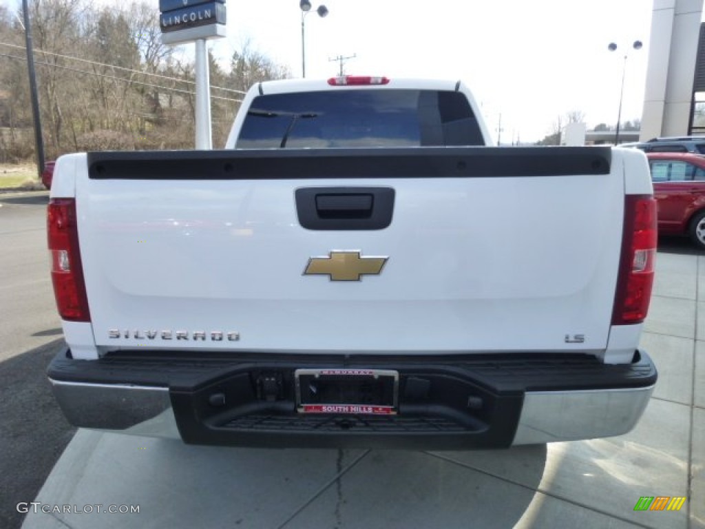 2008 Silverado 1500 LS Crew Cab - Summit White / Dark Titanium photo #4