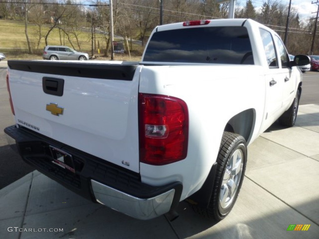 2008 Silverado 1500 LS Crew Cab - Summit White / Dark Titanium photo #5