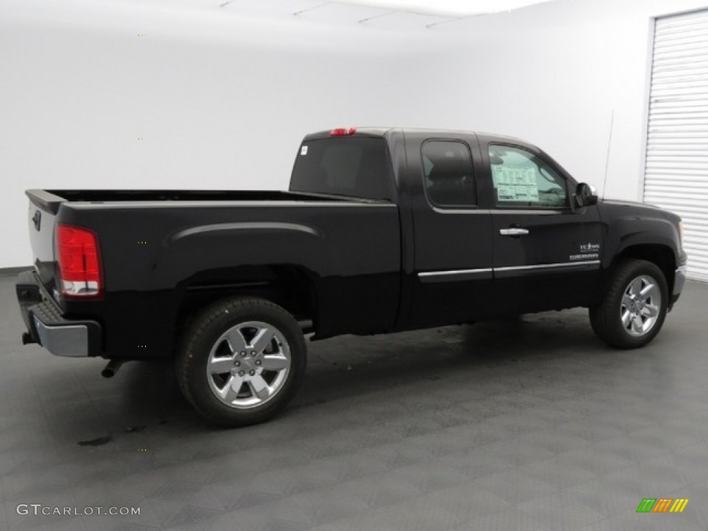 2013 Sierra 1500 SLE Extended Cab - Deep Indigo Metallic / Ebony photo #2