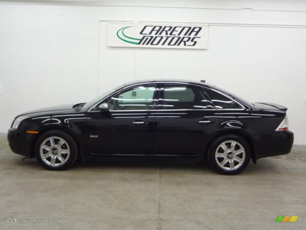2008 Sable Premier Sedan - Black / Light Camel photo #10