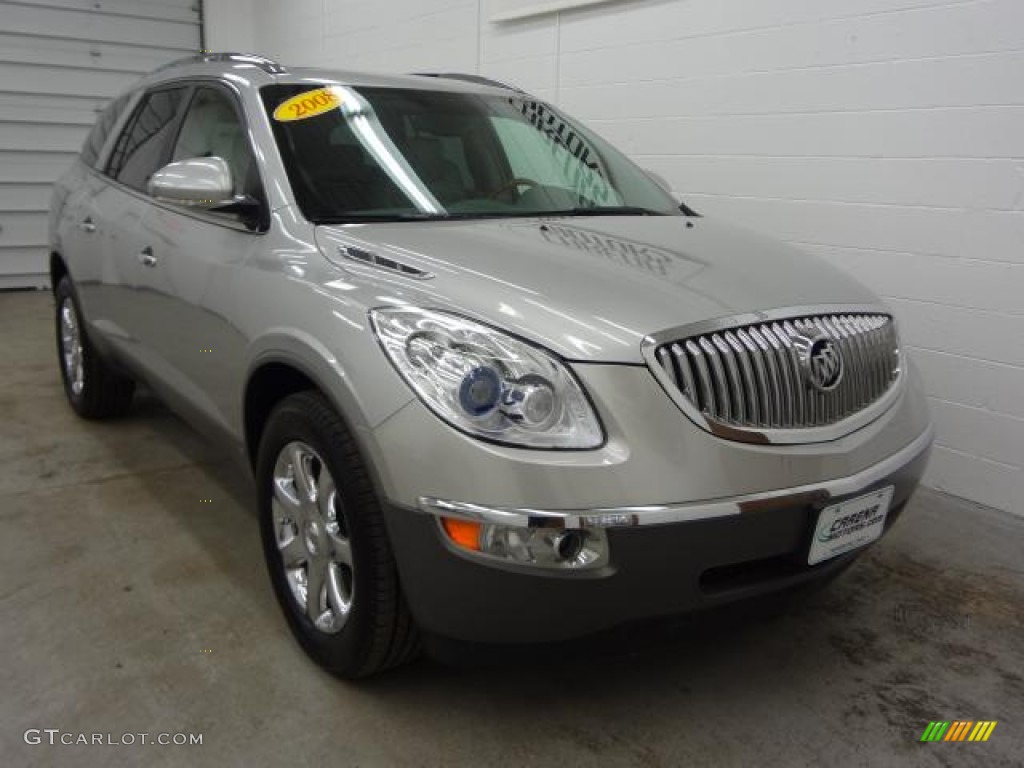 2008 Enclave CXL - Platinum Ice Metallic / Titanium/Dark Titanium photo #4