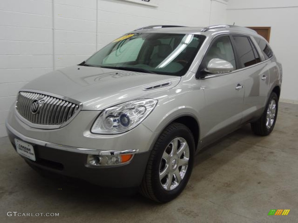2008 Enclave CXL - Platinum Ice Metallic / Titanium/Dark Titanium photo #12