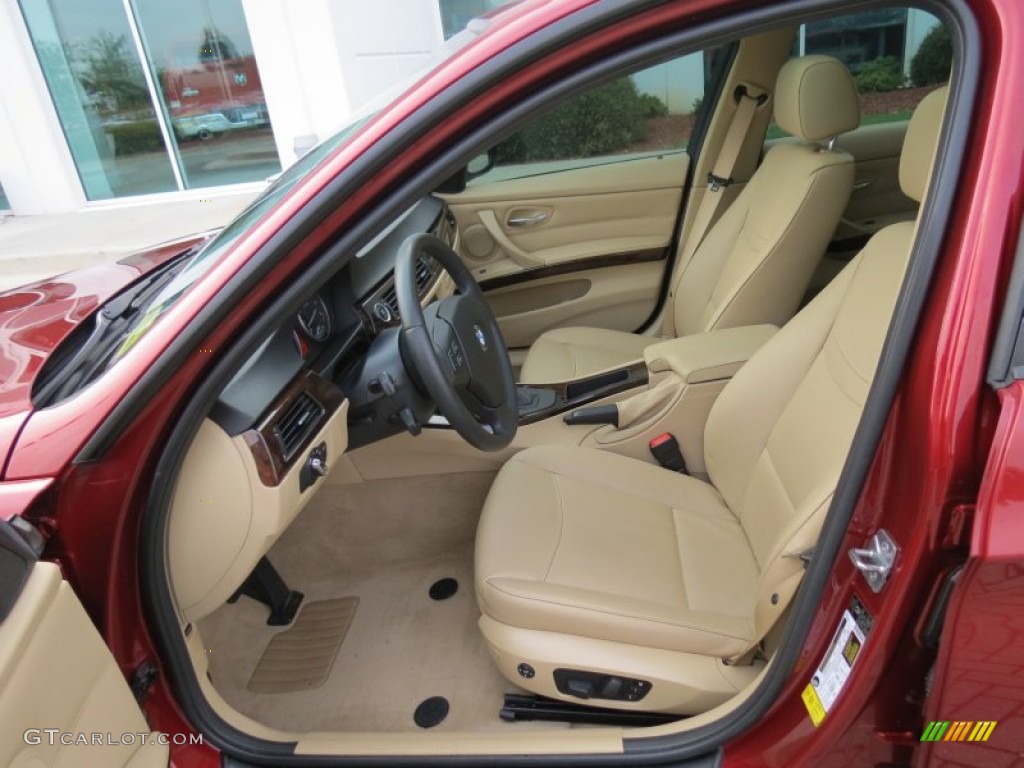 2011 3 Series 328i Sedan - Vermillion Red Metallic / Beige photo #10