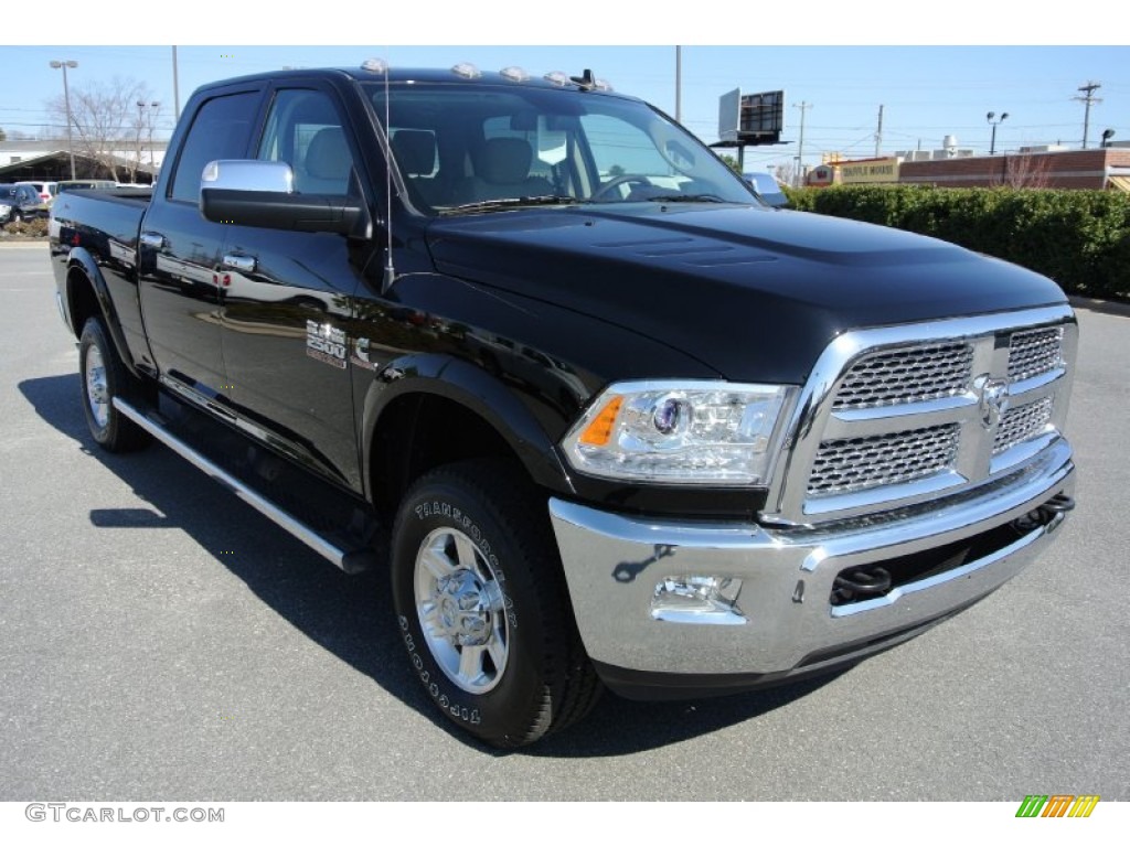 Black 2013 Ram 2500 Laramie Crew Cab 4x4 Exterior Photo #78425327
