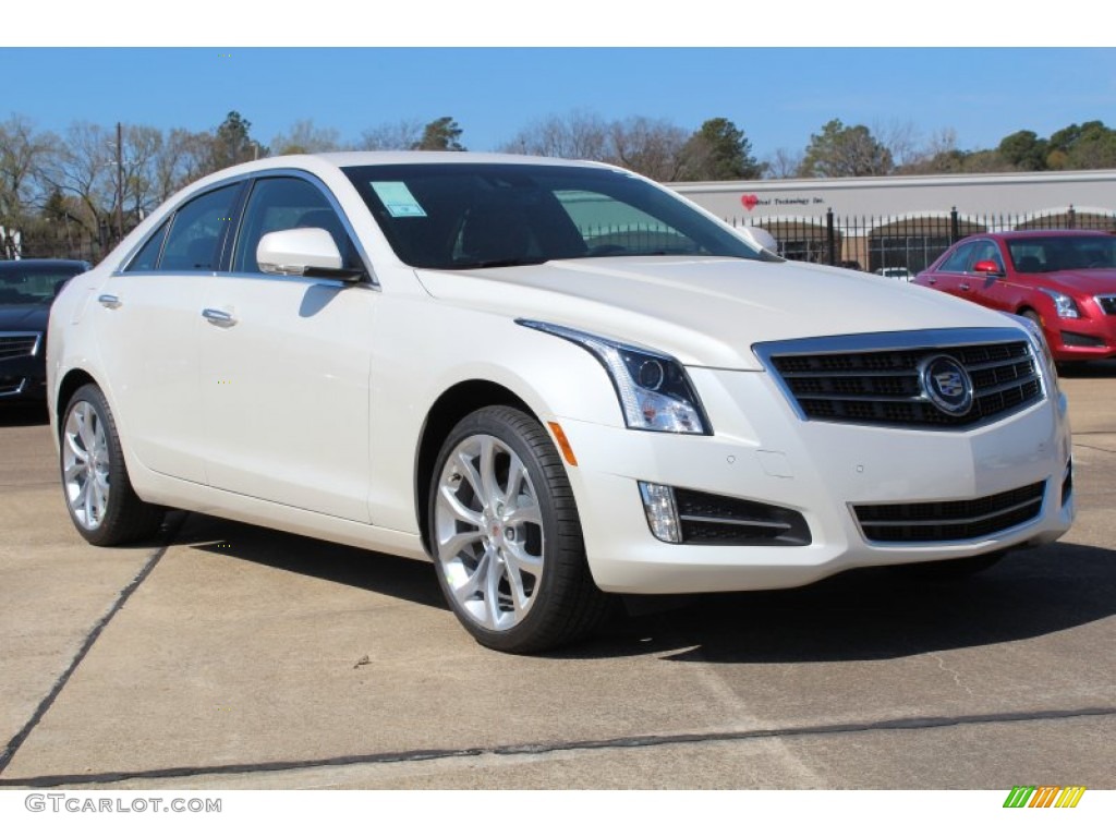White Diamond Tricoat 2013 Cadillac ATS 3.6L Performance Exterior Photo #78425954