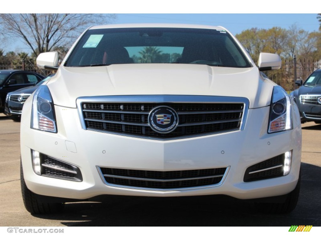 White Diamond Tricoat 2013 Cadillac ATS 3.6L Performance Exterior Photo #78426059
