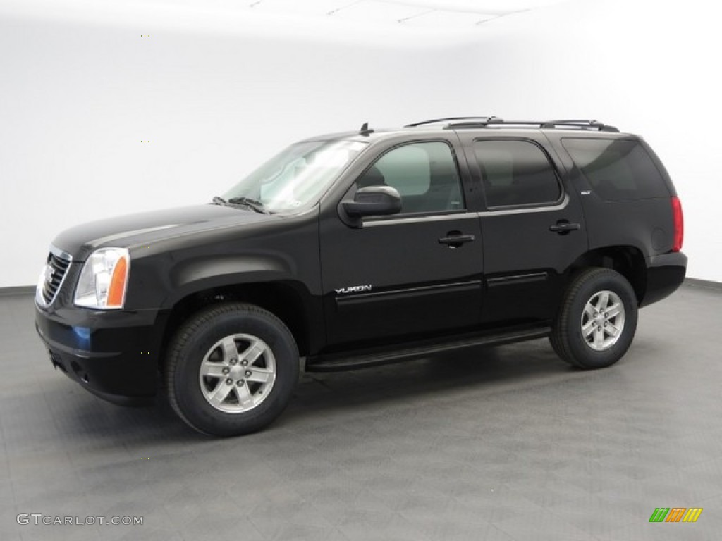 2013 Yukon SLT - Onyx Black / Ebony photo #1