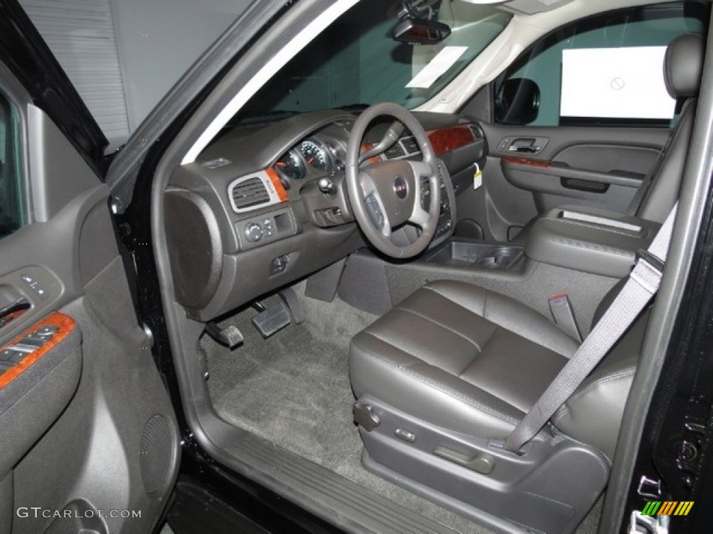 Ebony Interior 2013 GMC Yukon SLT Photo #78426245