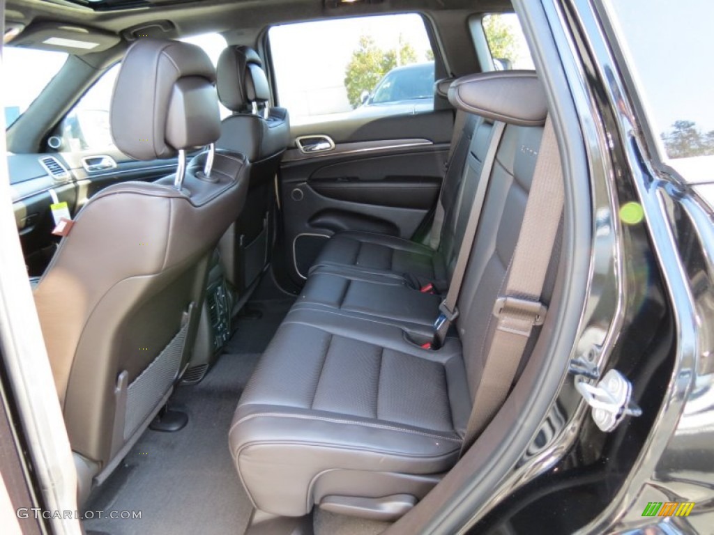Summit Grand Canyon Jeep Brown Natura Leather Interior 2014 Jeep Grand Cherokee Summit Photo #78426299