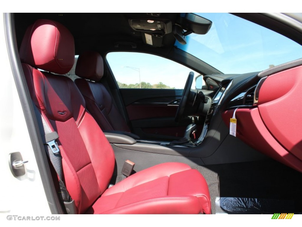 Morello Red/Jet Black Accents Interior 2013 Cadillac ATS 3.6L Performance Photo #78426329