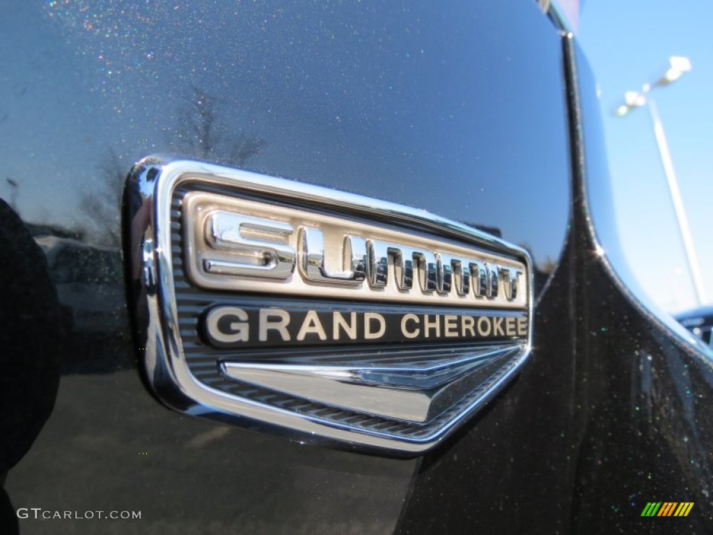 2014 Grand Cherokee Summit - Brilliant Black Crystal Pearl / Summit Grand Canyon Jeep Brown Natura Leather photo #10