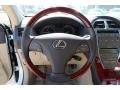 2009 Lexus ES Cashmere Interior Steering Wheel Photo