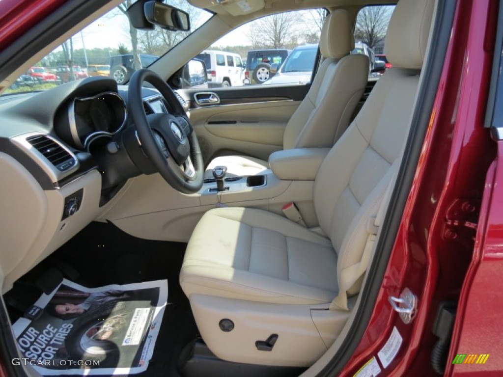 New Zealand Black/Light Frost Interior 2014 Jeep Grand Cherokee Limited Photo #78427151