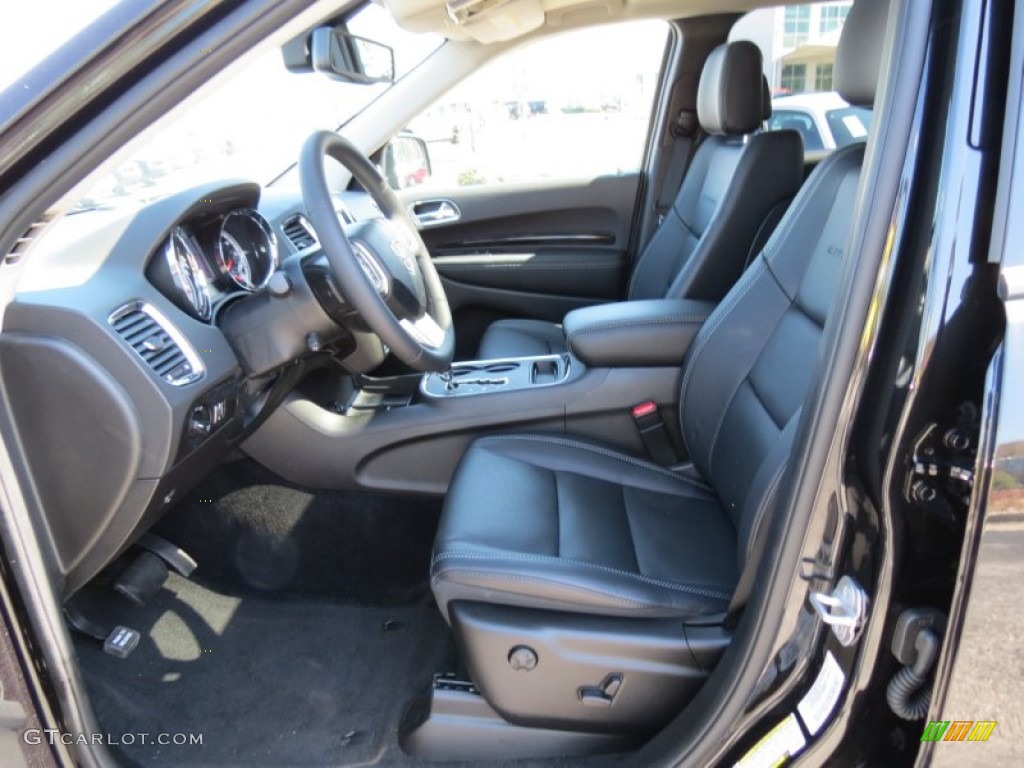 Black Interior 2013 Dodge Durango Citadel Photo #78428264