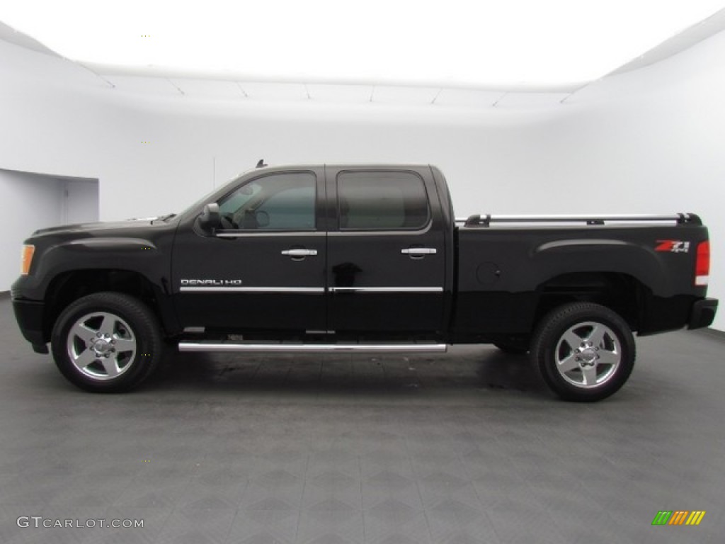 Onyx Black 2013 GMC Sierra 2500HD Denali Crew Cab 4x4 Exterior Photo #78428330