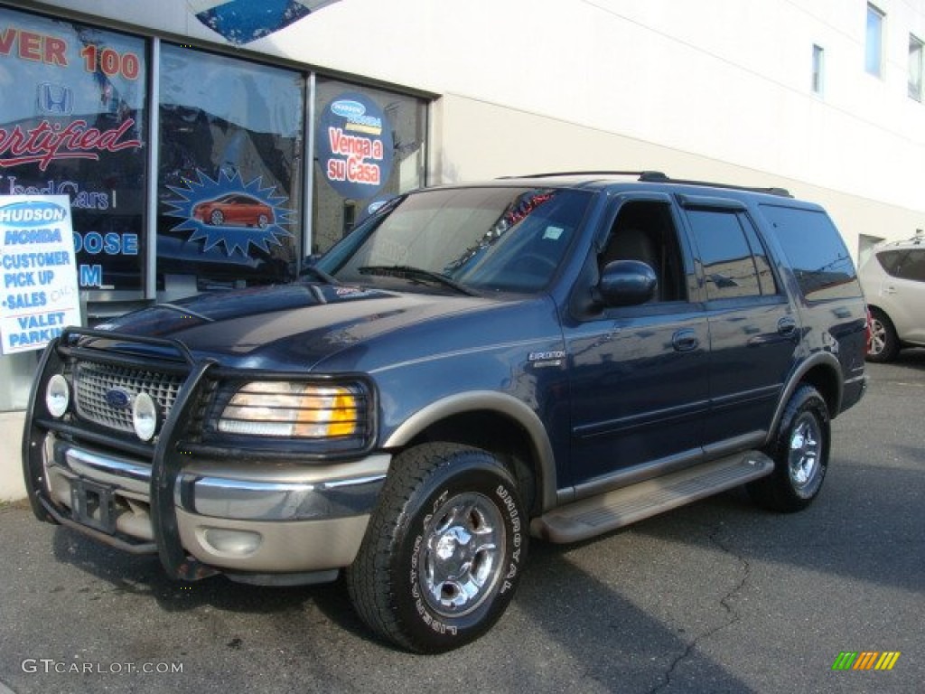 2002 Expedition Eddie Bauer 4x4 - Medium Wedgewood Blue Metallic / Medium Parchment photo #1