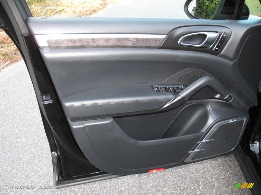 2011 Porsche Cayenne Turbo Black Door Panel Photo #78428993