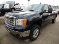 2013 Graphite Blue Metallic GMC Sierra 2500HD SLE Crew Cab 4x4  photo #2