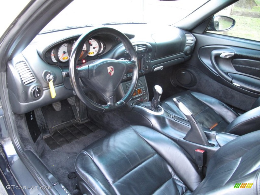 Black Interior 2005 Porsche 911 Turbo S Cabriolet Photo #78429530