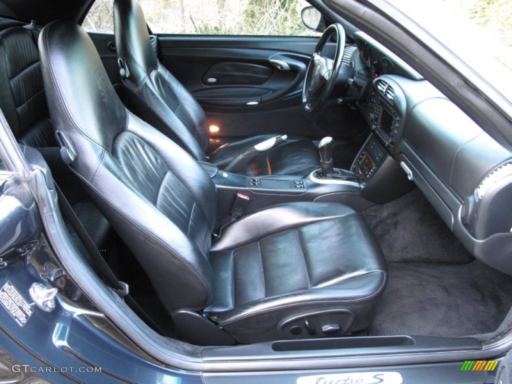 Black Interior 2005 Porsche 911 Turbo S Cabriolet Photo #78429599