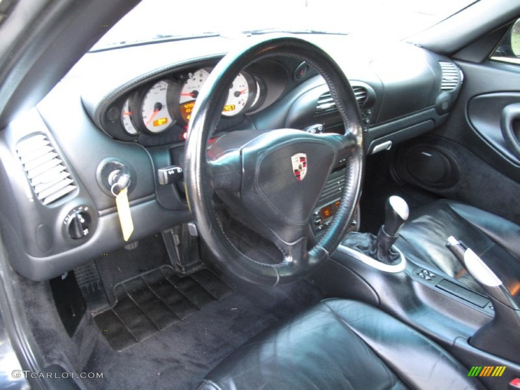 2005 911 Turbo S Cabriolet - Atlas Grey Metallic / Black photo #17