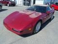 1991 Dark Red Metallic Chevrolet Corvette Convertible  photo #1