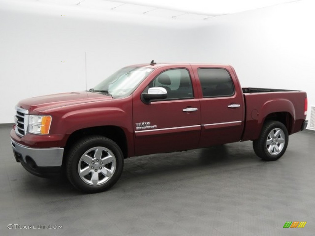 2013 Sierra 1500 SLE Crew Cab - Sonoma Red Metallic / Ebony photo #1