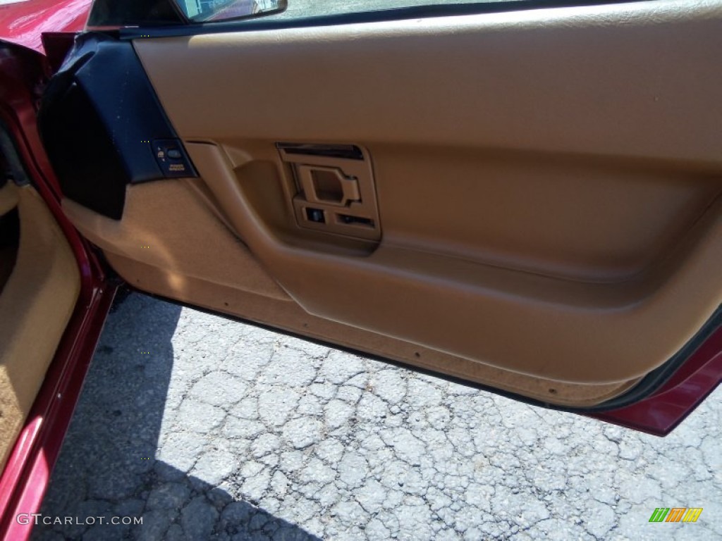 1991 Corvette Convertible - Dark Red Metallic / Saddle photo #17