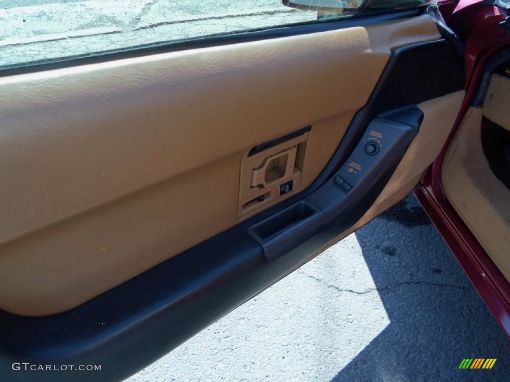 1991 Corvette Convertible - Dark Red Metallic / Saddle photo #20