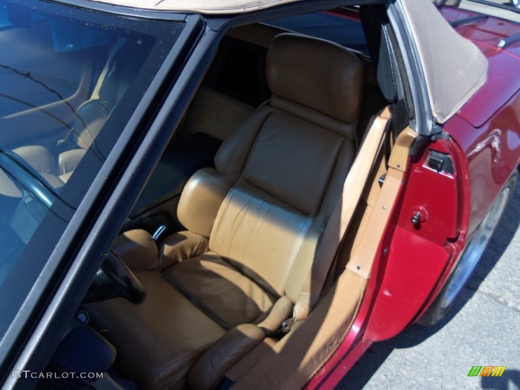 1991 Corvette Convertible - Dark Red Metallic / Saddle photo #23