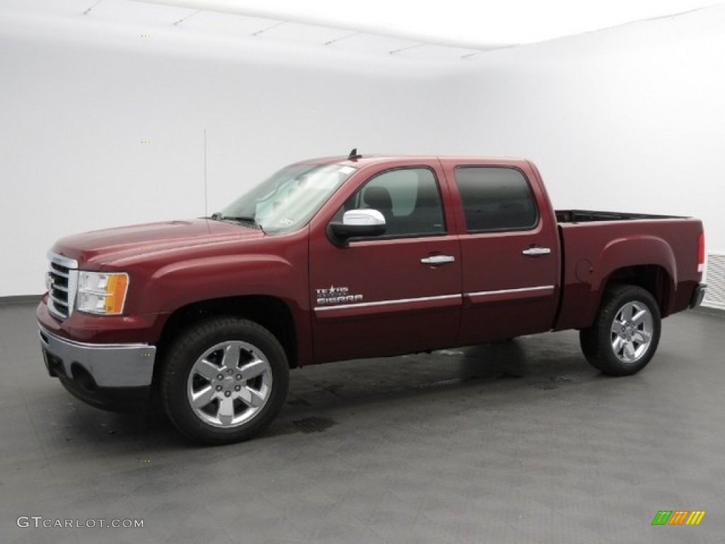 2013 Sierra 1500 SLE Crew Cab - Sonoma Red Metallic / Ebony photo #1