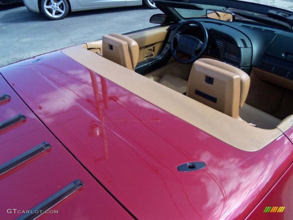 1991 Corvette Convertible - Dark Red Metallic / Saddle photo #27