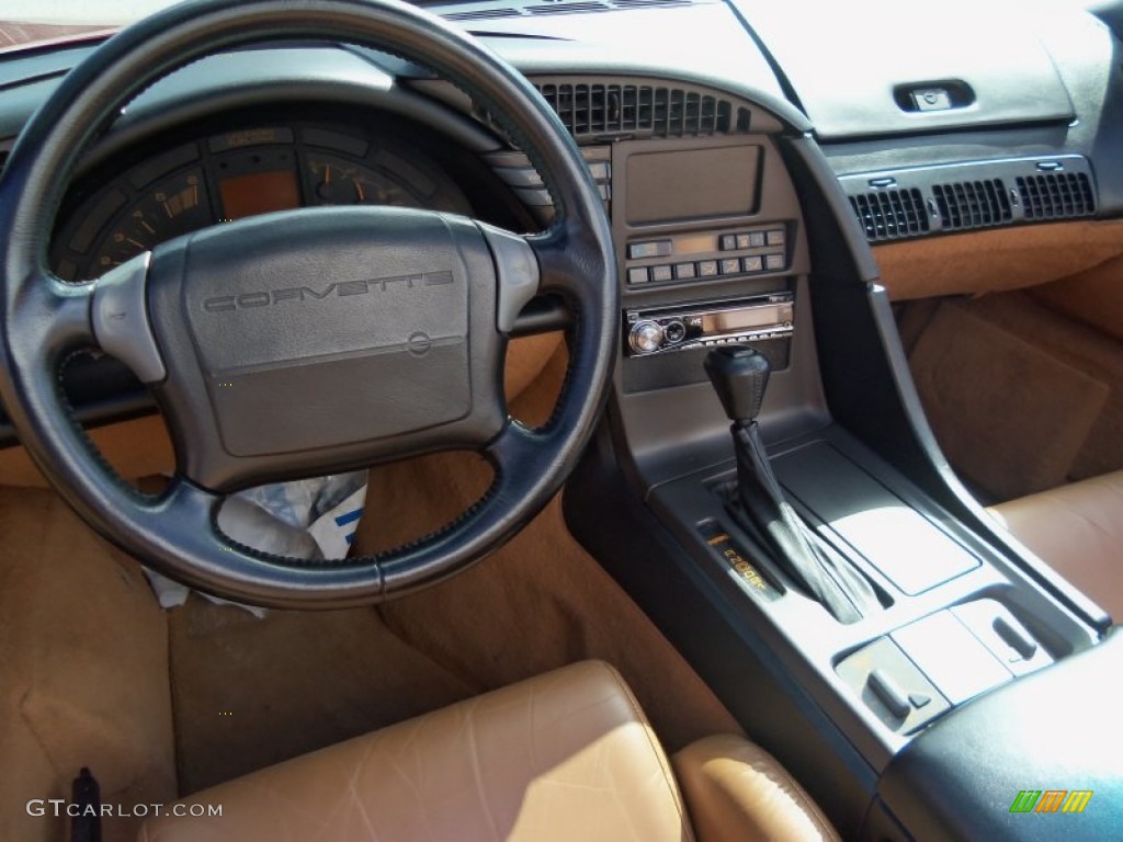 1991 Chevrolet Corvette Convertible Saddle Dashboard Photo #78430436