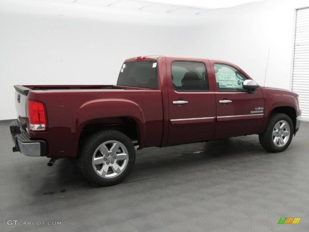 2013 Sierra 1500 SLE Crew Cab - Sonoma Red Metallic / Ebony photo #3