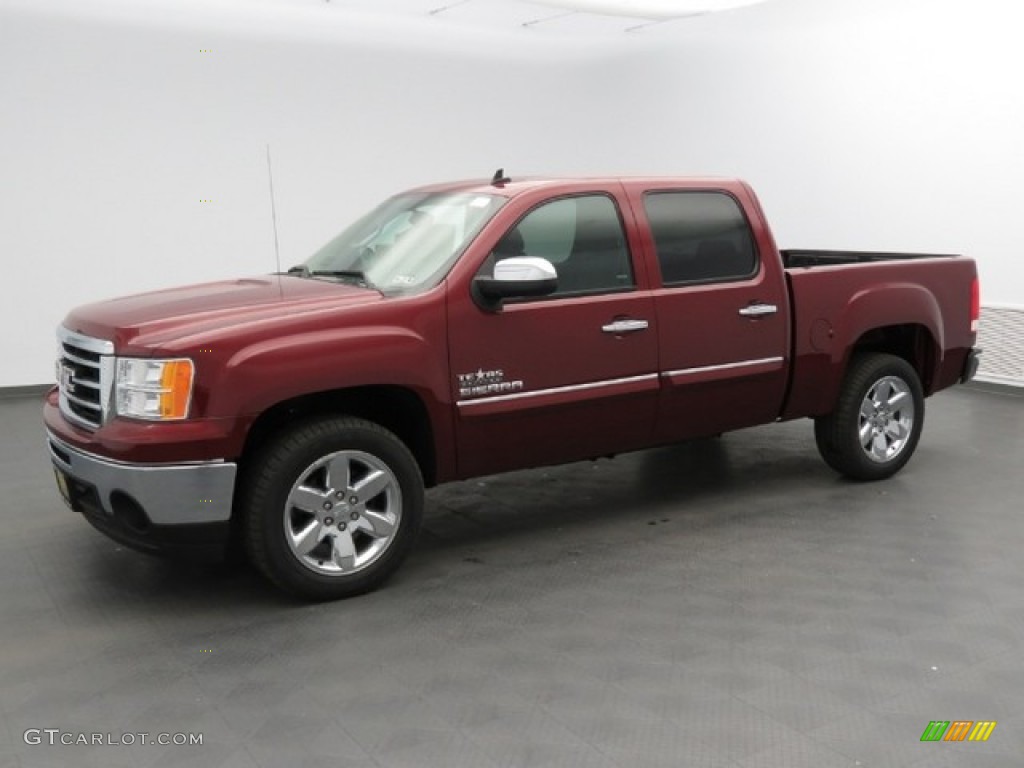 2013 Sierra 1500 SLE Crew Cab - Sonoma Red Metallic / Ebony photo #1