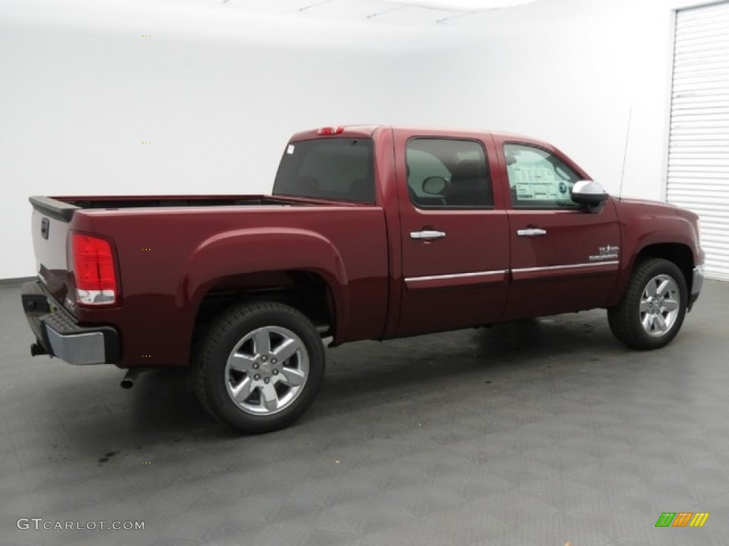 2013 Sierra 1500 SLE Crew Cab - Sonoma Red Metallic / Ebony photo #2