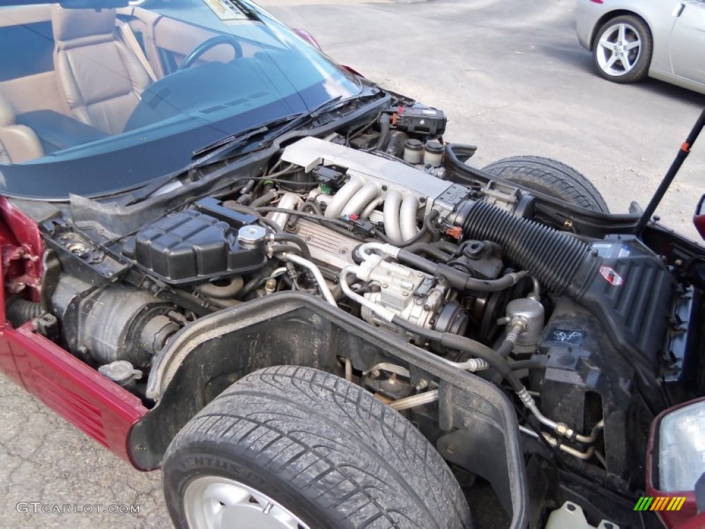 1991 Chevrolet Corvette Convertible 5.7 Liter TPI OHV 16-Valve L98 V8 Engine Photo #78430843