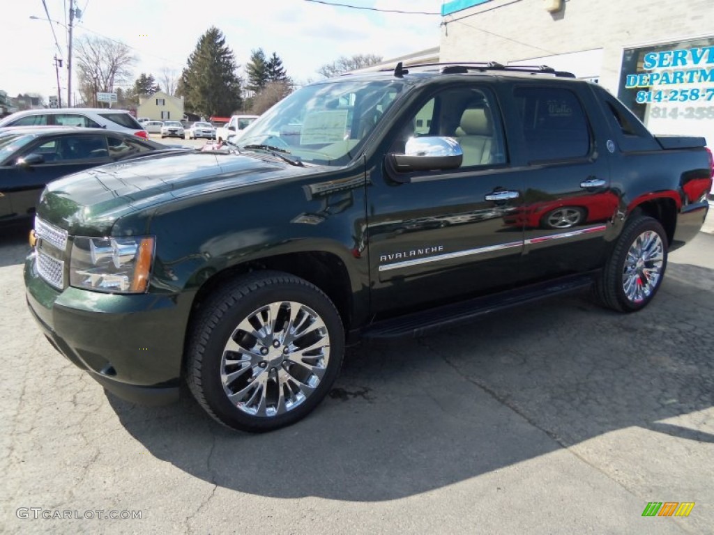 2013 Avalanche LTZ 4x4 Black Diamond Edition - Fairway Metallic / Dark Cashmere/Light Cashmere photo #5