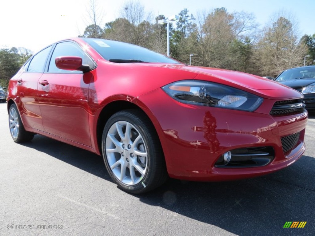 2013 Dart SXT - Redline 2-Coat Pearl / Black/Light Diesel Gray photo #4