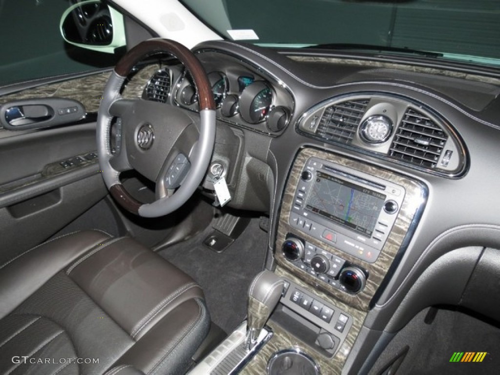 2013 Buick Enclave Premium Cocoa Leather Dashboard Photo #78431894
