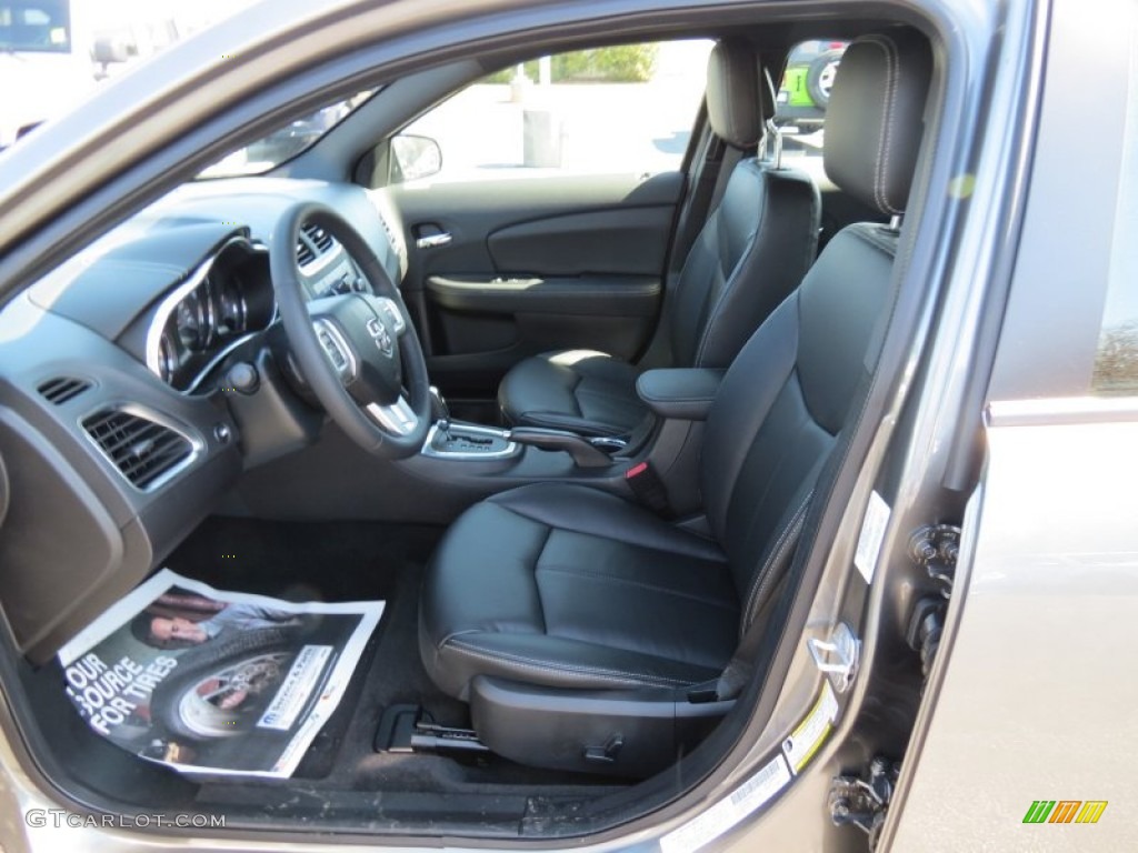 Black Interior 2013 Dodge Avenger SXT Blacktop Photo #78433386